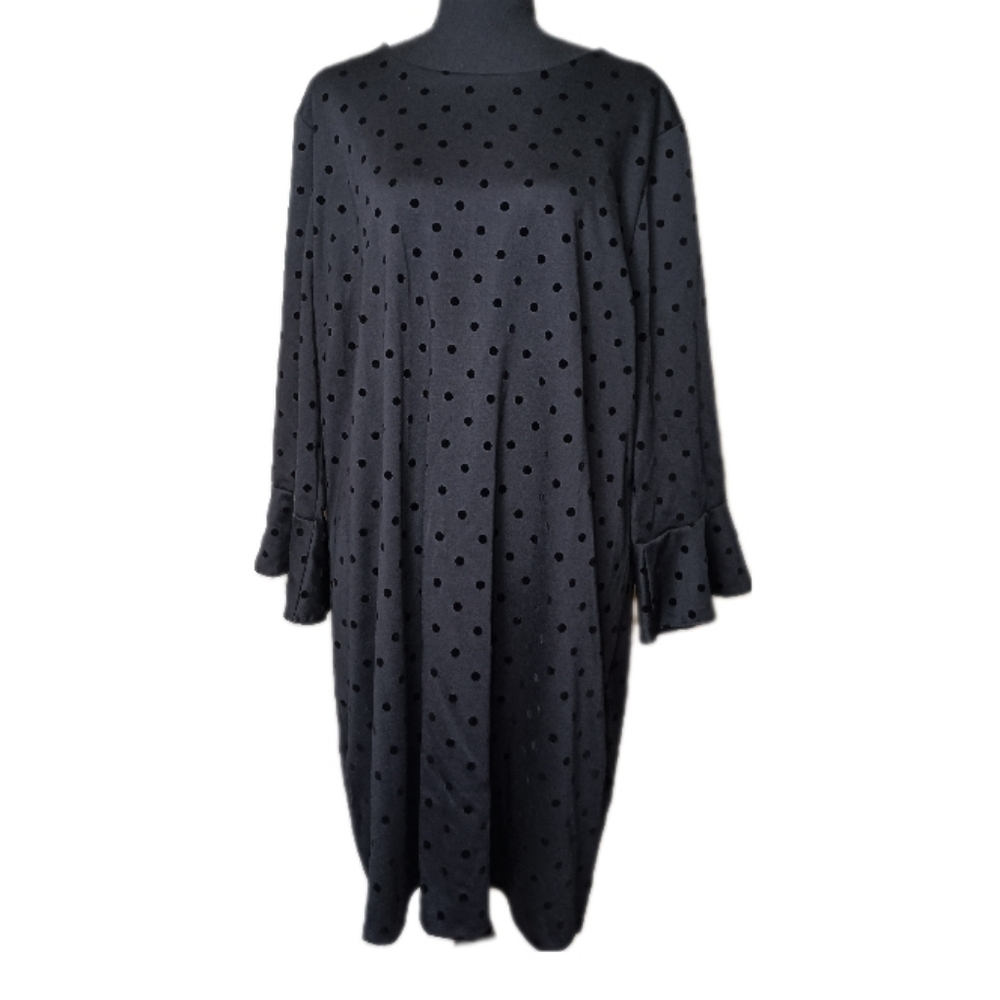 Old Navy Swiss Dot Bell Sleeve Dress Size XXL